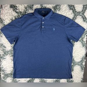 Polo Ralph Lauren Men's Casual Short Sleeve Polo Shirt Blue Size XLarge